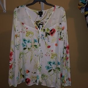 Worthington button down blouse NWT